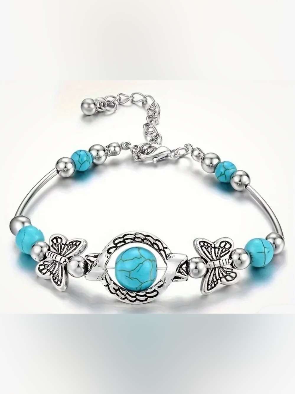 Turquoise Butterfly Bracelet NWOT